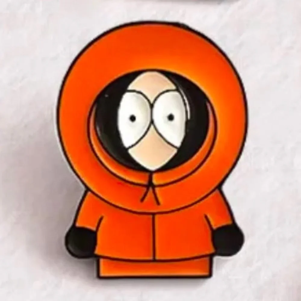 South Park Pin Kenny McComick Metal Enamel TV Show Cartoon Bag Charm Comedy NEW